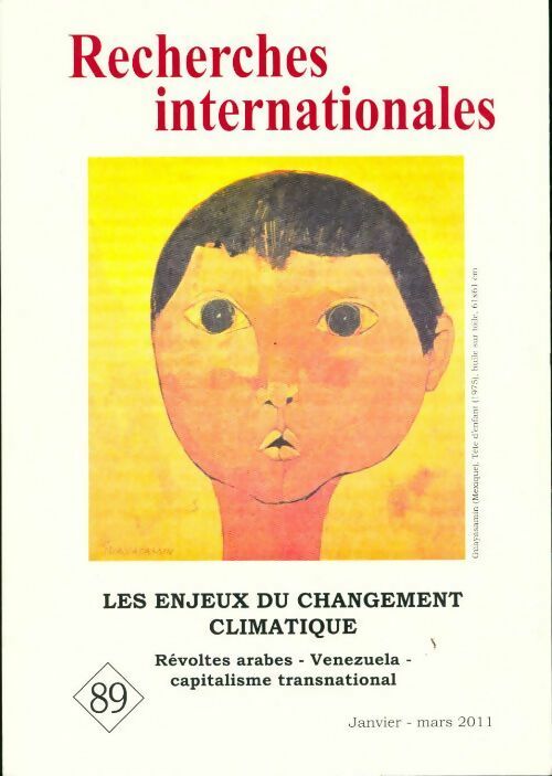 Livrenpoche : Recherches internationales n°89 : les enjeux du changement climatique - Collectif Lire Au Collège - Livre