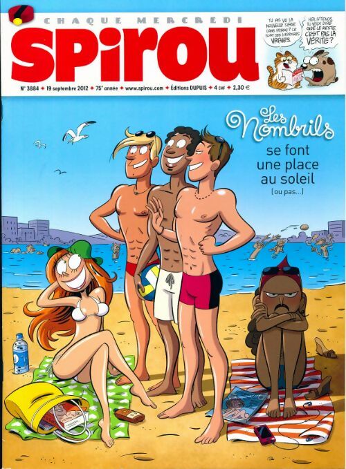 Livrenpoche : Spirou n°3884 : Les Nombrils se font une place au soleil - Collectif - Livre