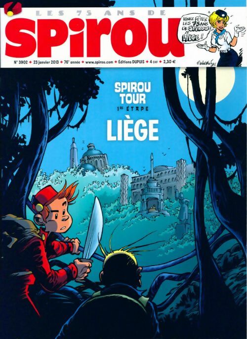 Livrenpoche : Spirou n°3902 : Spirou tour 1re étape : Liège - Collectif - Livre