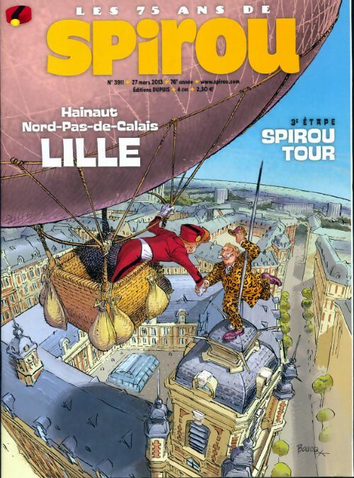 Livrenpoche : Spirou n°3911 : Spirou Tour : Hainaut, Nord-Pas de Calais, Lille - Collectif - Livre