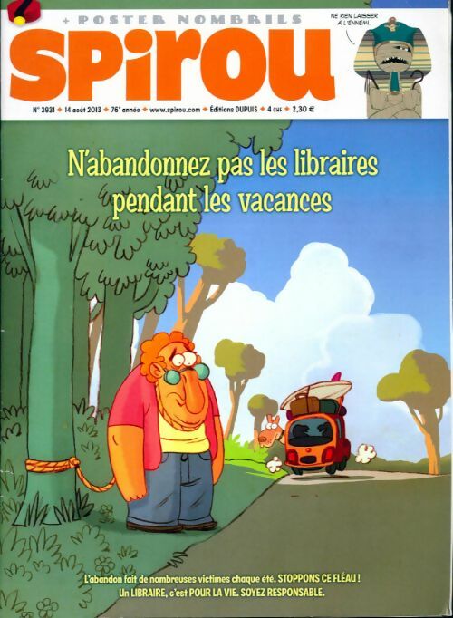 Livrenpoche : Spirou n°3931 : N'abandonnez pas les libraires pendant les vacances - Collectif - Livre