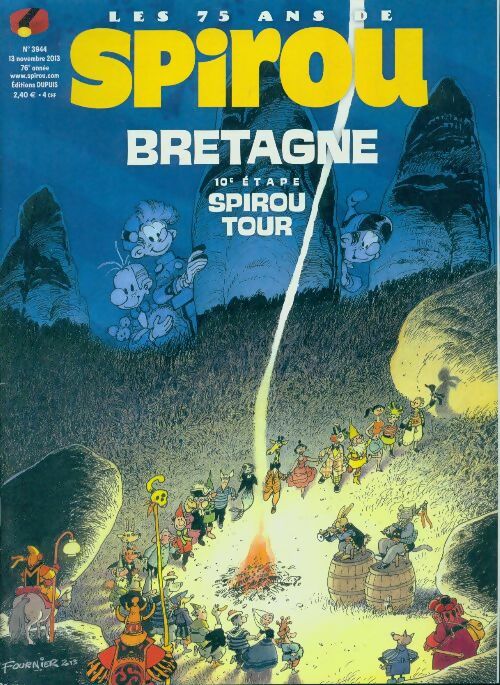Livrenpoche : Spirou n°3944 : Spirou tour 11e étape : Bretagne - Collectif - Livre