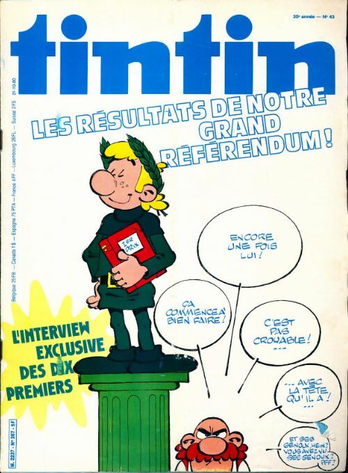 Livrenpoche : Tintin n°267 : Les résultats de notre grand référendum - Collectif - Livre