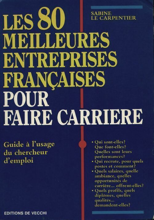 Livrenpoche : Les 80 meilleures entreprises françaises pour faire carrière - Sabine Le Carpentier - Livre