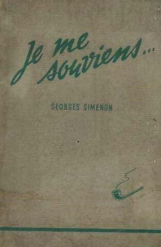Livrenpoche : Je me souviens - Georges Simenon - Livre