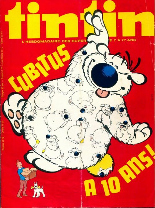 Livrenpoche : Tintin n°156 : Cubitus a 10 ans - Collectif - Livre