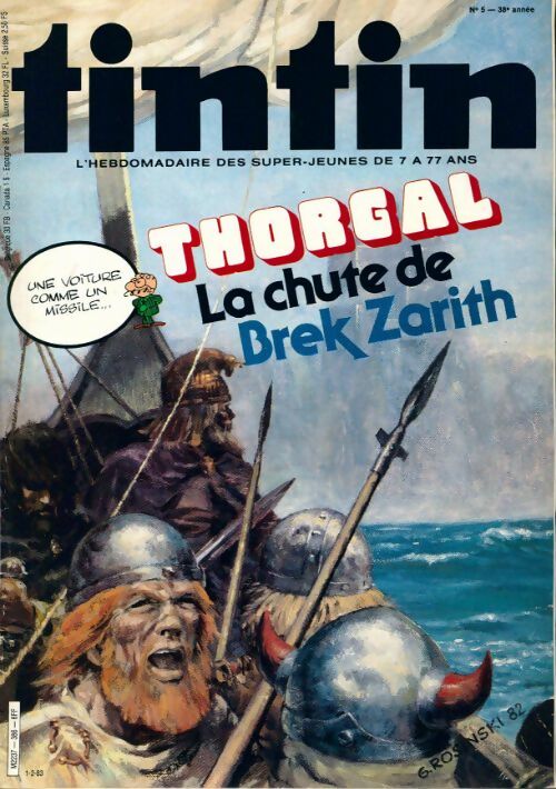 Livrenpoche : Tintin n°386 : Thorgal, la chute de Brek Zarith - Collectif - Livre