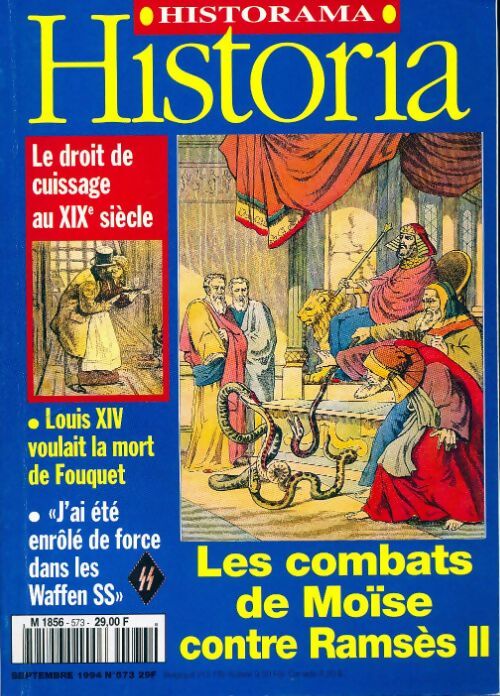 Livrenpoche : Historia n°573 : Les combats de Moïse contre Ramsès II - Collectif - Livre