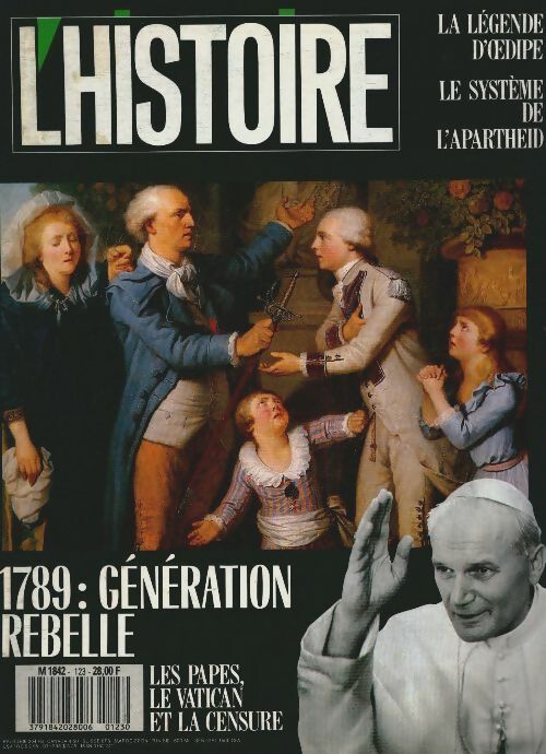 Livrenpoche : L'histoire n°123 : 1789 : génération rebelle - Collectif - Livre