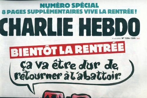 Livrenpoche : Charlie hebdo n°1204-1205: Bientôt la rentrée - Collectif - Livre
