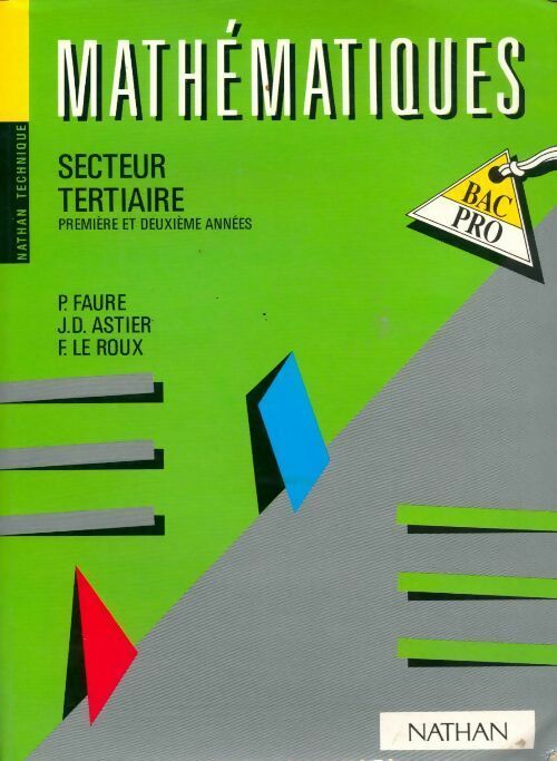 Livrenpoche : Mathématiques bac professionnel secteur tertiaire - Collectif - Livre