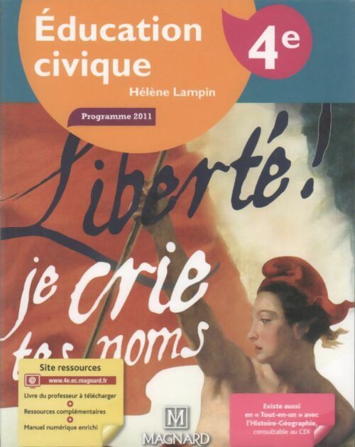 Livrenpoche : Education civique 4e - Hélène Lampin - Livre