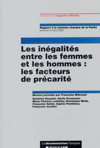 Livrenpoche : Les inégalités entre les femmes et les hommes : Les facteurs de précarité - Françoise Milewski - Livre