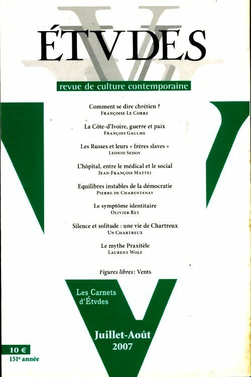 Livrenpoche : Etudes n°407-1 - Collectif - Livre