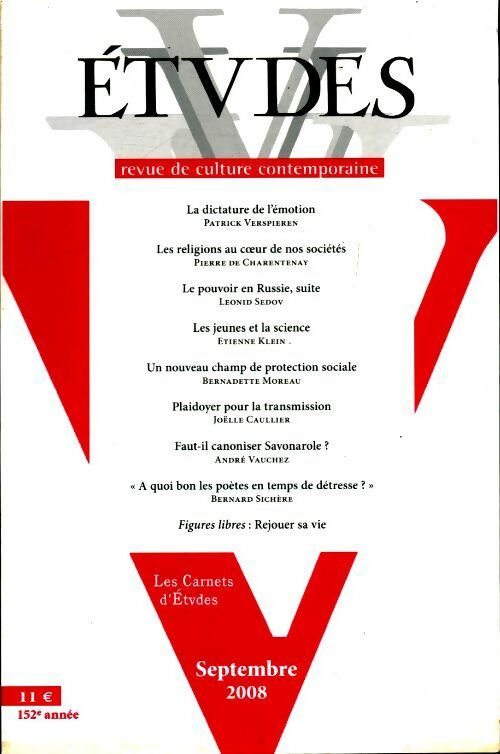 Livrenpoche : Etudes n°409-3 - Collectif - Livre