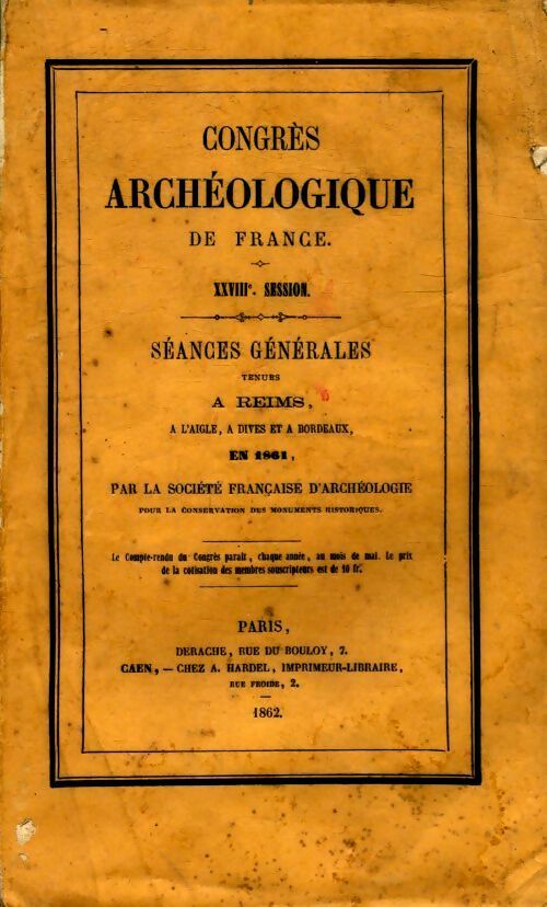 Livrenpoche : Congrès archéologique de France - Collectif - Livre