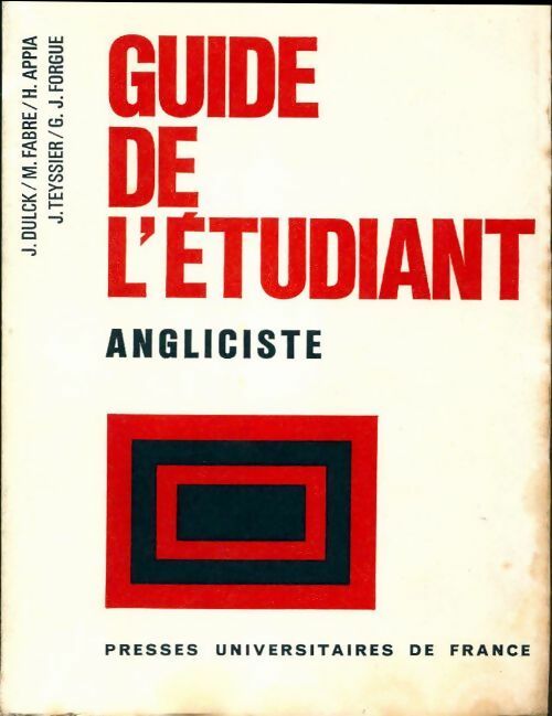 Livrenpoche : Guide de l'étudiant angliciste - Collectif - Livre