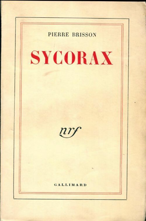 Livrenpoche : Sycorax - Pierre Brisson - Livre