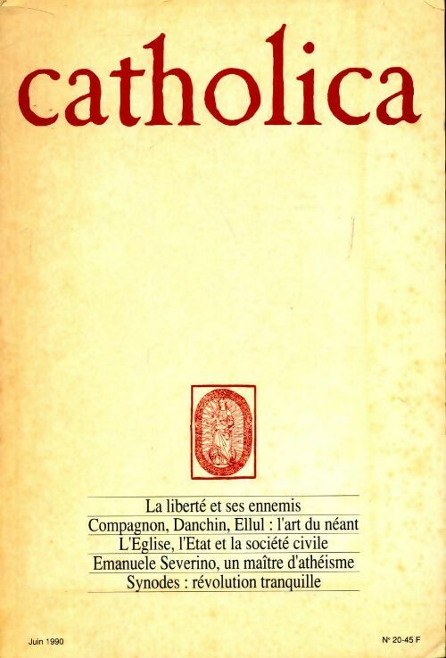 Livrenpoche : Catholica n°20 - Collectif - Livre