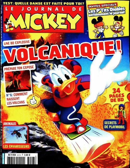 Livrenpoche : Le journal de Mickey n°3203 : Volcanique ! - Collectif - Livre
