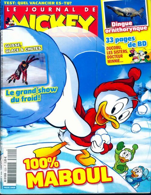 Livrenpoche : Le journal de Mickey n°3220 : 100% maboul - Collectif - Livre
