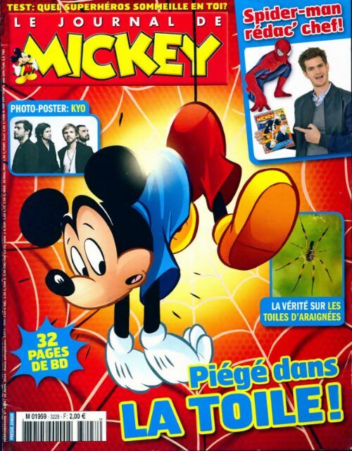 Livrenpoche : Le journal de Mickey n°3228 : Piégé dans la toile ! - Collectif - Livre