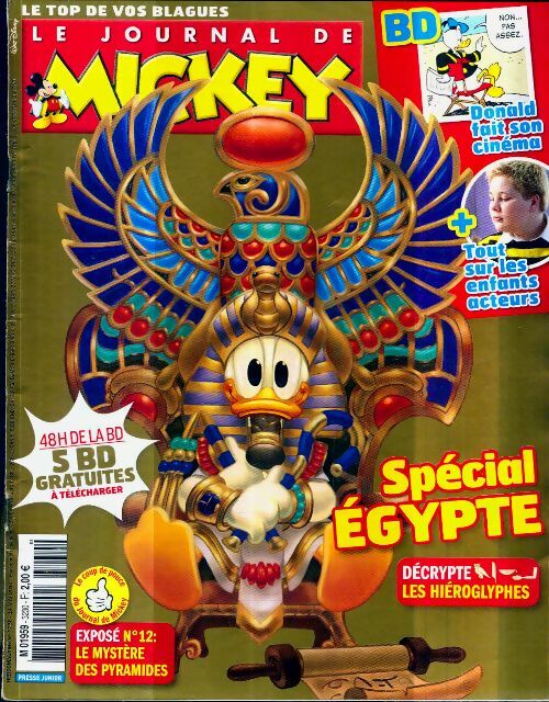Livrenpoche : Le journal de Mickey n°3230 : Spécial Egypte - Collectif - Livre