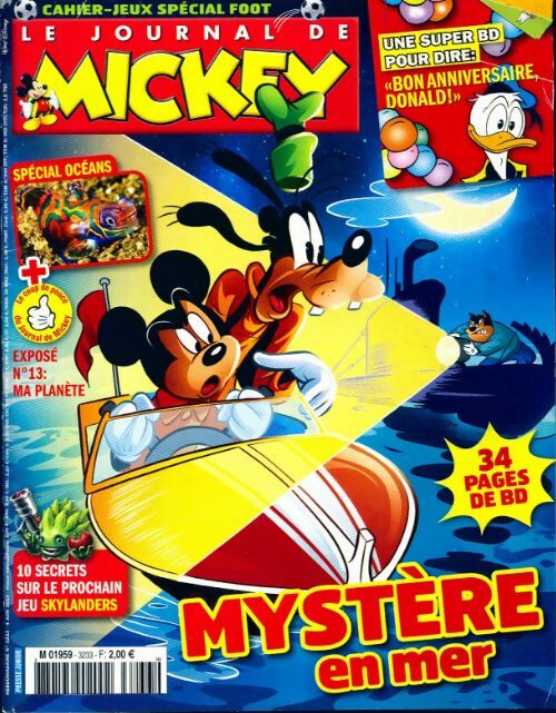 Livrenpoche : Le journal de Mickey n°3233 : Mystère en mer - Collectif - Livre