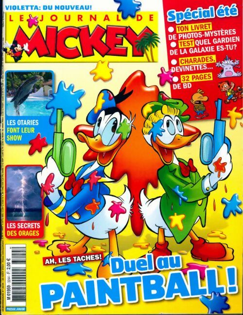 Livrenpoche : Le journal de Mickey n°3244 : Duel au paintball - Collectif - Livre