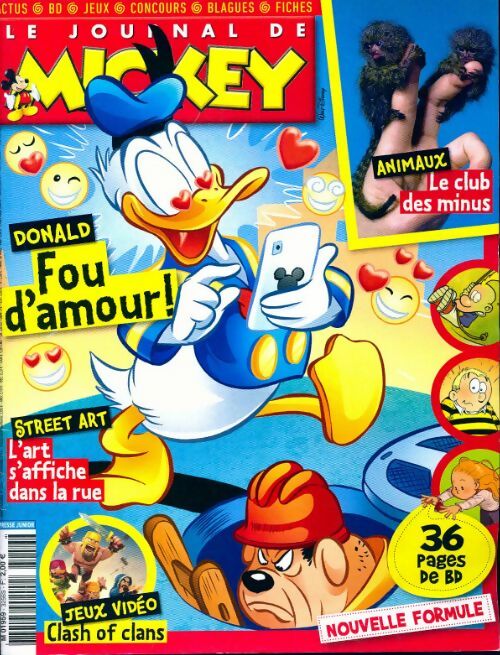 Livrenpoche : Le journal de Mickey n°3256 : Fou d'amour ! - Collectif - Livre