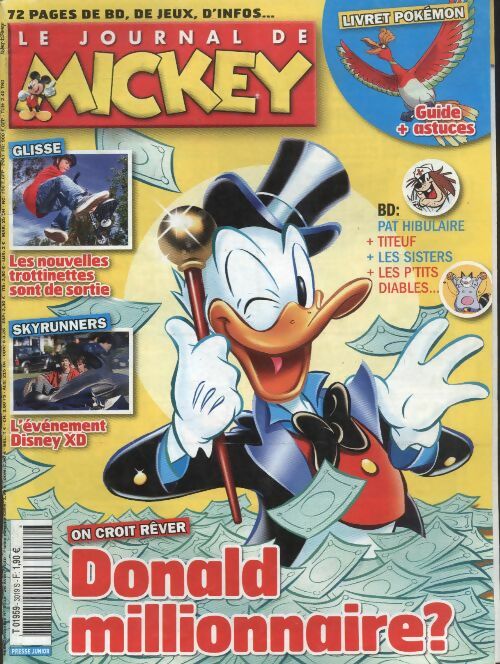 Livrenpoche : Le journal de Mickey n°3019 : Donald millionnaire ? - Collectif - Livre