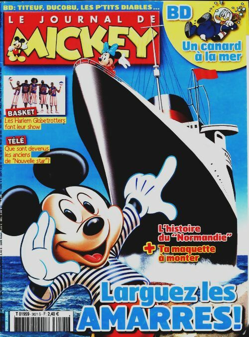 Livrenpoche : Le journal de Mickey n°3021 : Larguez les amarres ! - Collectif - Livre