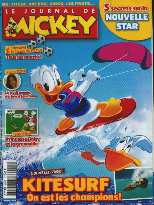 Livrenpoche : Le journal de Mickey n°3024 : Kitesurf - Collectif - Livre