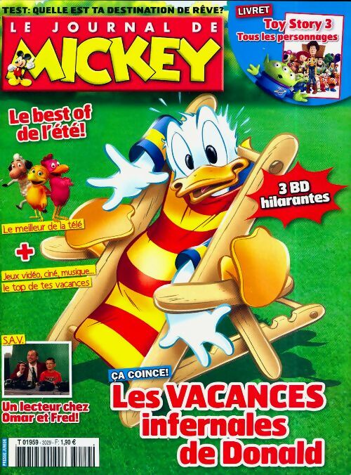 Livrenpoche : Le journal de Mickey n°3029 : Les vacances inernales de Donald - Collectif - Livre