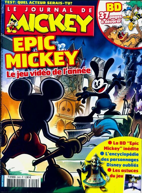 Livrenpoche : Le journal de Mickey n°3049 : Epic Mickey - Collectif - Livre