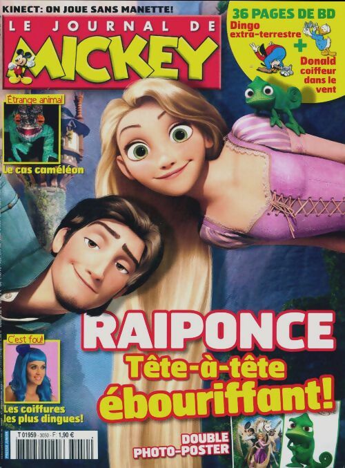 Livrenpoche : Le journal de Mickey n°3050 : Raiponce, tête-à-tête ébouriffant ! - Collectif - Livre