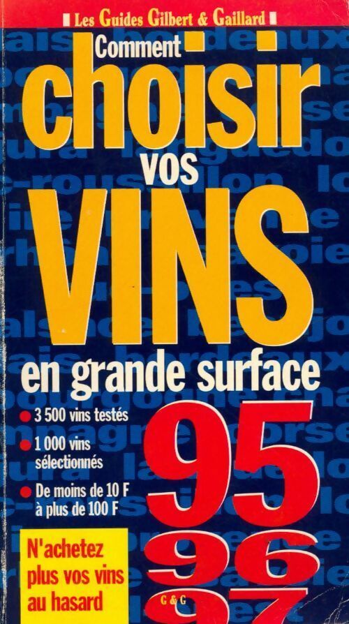 Livrenpoche : Comment choisir vos vins 1995-96 - Gaillard - Livre
