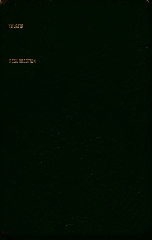 Livrenpoche : Résurrection Tome I - Comte Léon L. Tolstoï - Livre