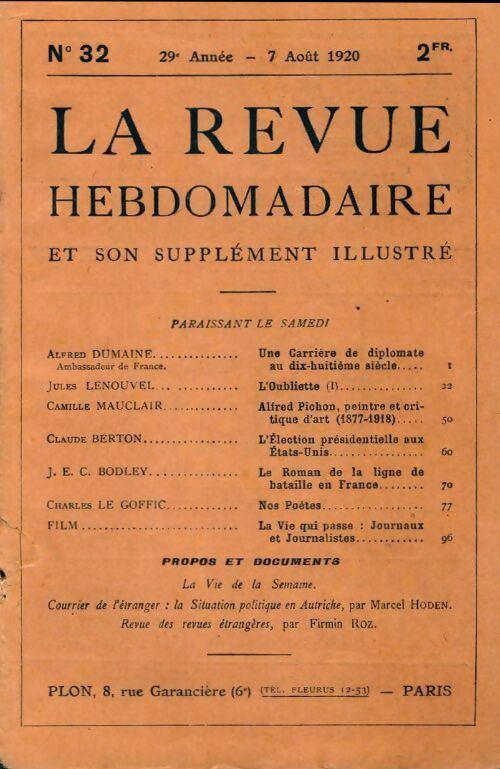 Livrenpoche : La revue hebdomadaire 29e année n°32 - Collectif - Livre