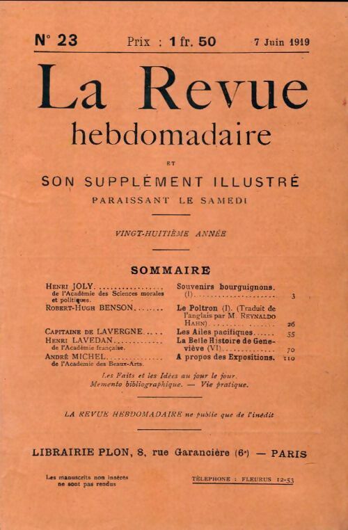 Livrenpoche : La revue hebdomadaire 28e année n°23 - Collectif - Livre