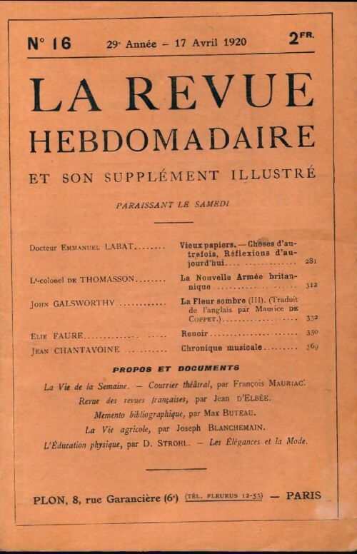 Livrenpoche : La revue hebdomadaire 29e année n°16 - Collectif - Livre