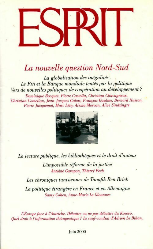 Livrenpoche : Esprit n°264 : la nouvelle question Nord-Sud - Collectif - Livre