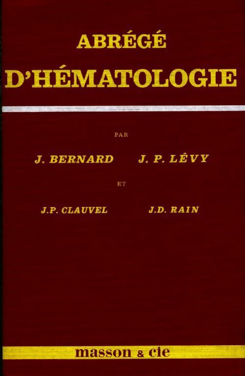 Livrenpoche : Abrege d?hématologie - Collectif - Livre
