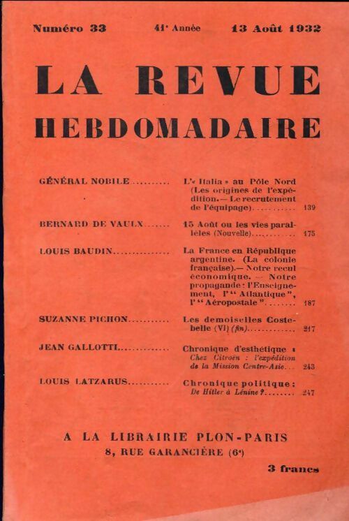 Livrenpoche : La revue hebdomadaire 41e année n°33 - Collectif - Livre