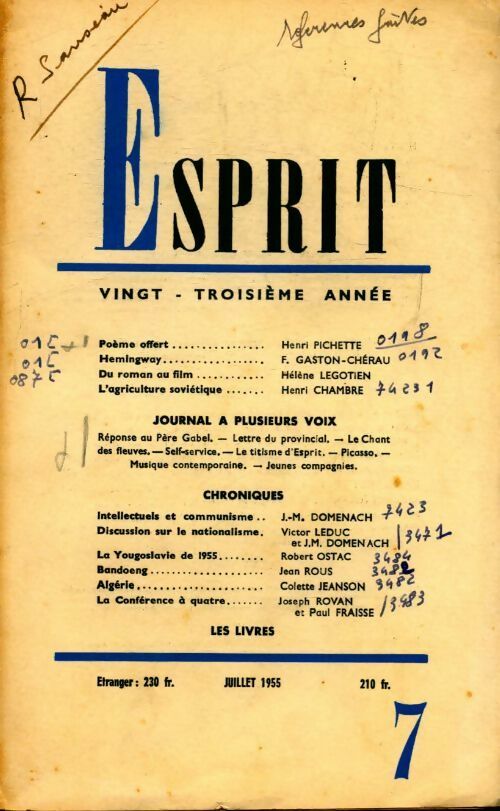 Livrenpoche : Esprit n°228 - Collectif - Livre