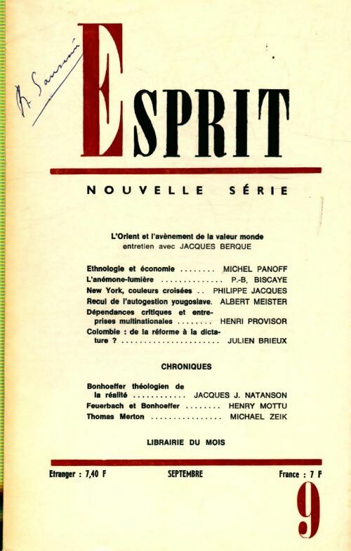 Livrenpoche : Esprit n°395 - Collectif - Livre