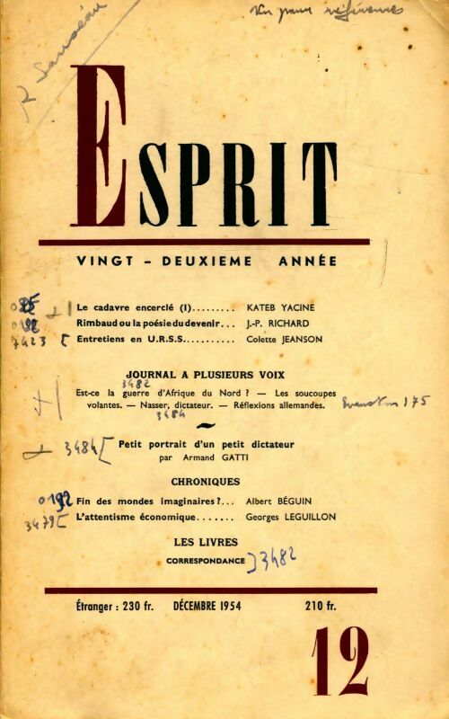 Livrenpoche : Esprit n°221 - Collectif - Livre