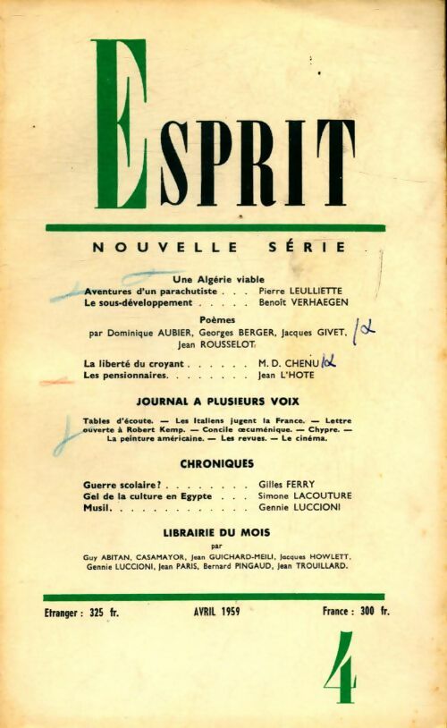 Livrenpoche : Esprit n°272 - Collectif - Livre