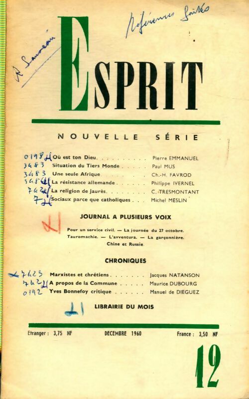 Livrenpoche : Esprit n°290 - Collectif - Livre