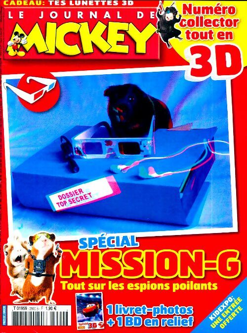 Livrenpoche : Le journal de Mickey n°2990 : Spécial Mission-G - Collectif - Livre